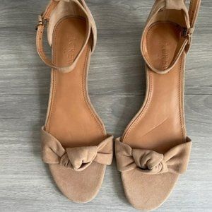 NWOT J. Crew tan wedge shoe